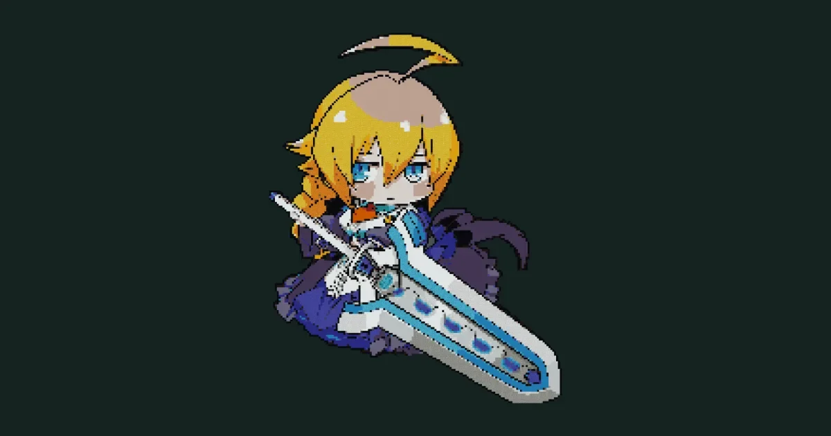 [苍翼混沌效应]Q版_Es像素画 蓝图主封面