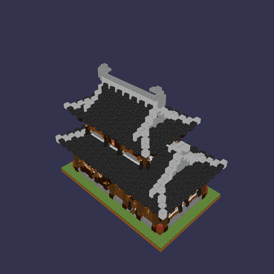【搬运】刷石重檐中式楼（仅建筑） 蓝图主封面